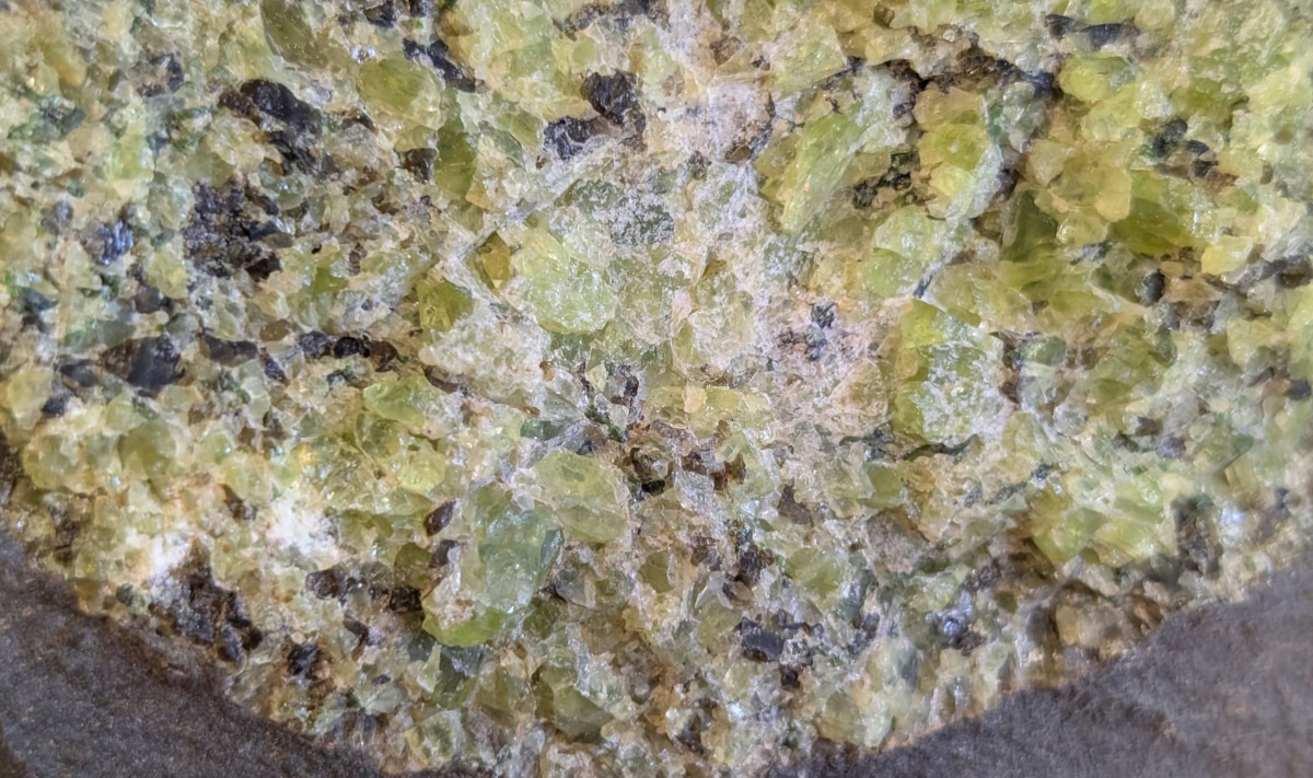 raw olivine peridot