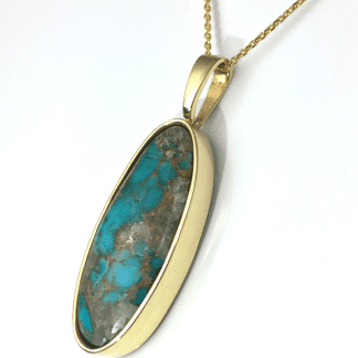 Clay's Morenci Turquoise Pendant