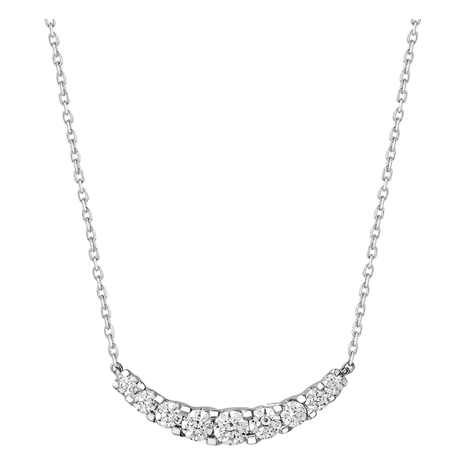 Facet Graduated Diamond Necklace | Copeland Jewelers