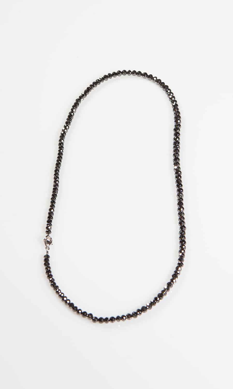 Gorgeous Black Diamond Beads Necklace with Cube Shape Beads! Great Shine &  Stunning Collection. AAA Certified | ZeeDiamonds