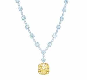 Tiffany yellow diamond necklace