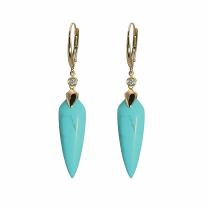 Olivia B Turquoise Dagger Earrings
