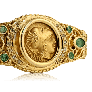 Athena Greek Coin Bracelet