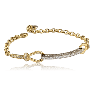 Oro Alexander Diamond Bar Bracelet