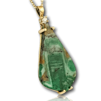 Emerald Slice Pendant