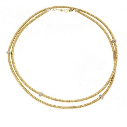 Piero Milano Long 18K Rope Necklace