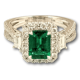 Exceptional Emerald & Diamond Ring