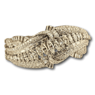 Big Art Deco Diamond Bracelet