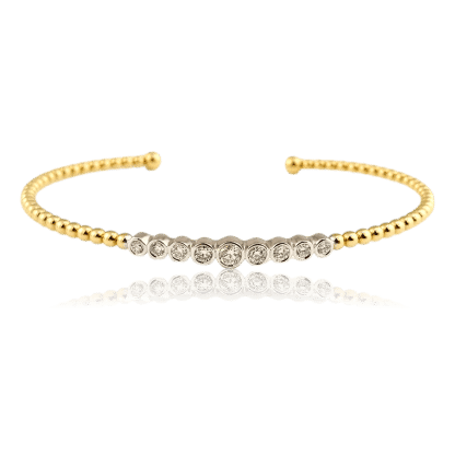 Flexible Gold & Diamond Bracelet