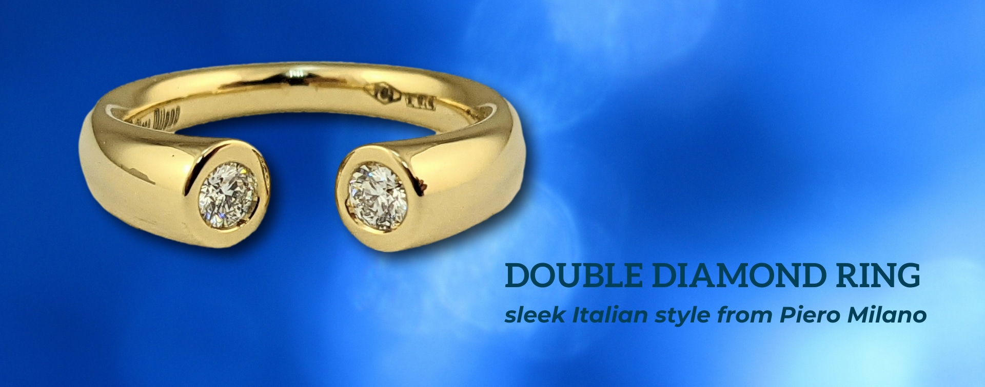 double diamond ring from Piero Milano
