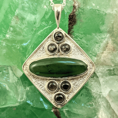 Jade Black Sapphire Pendant