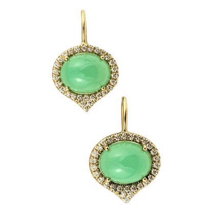 Lauren K chrysoprase earrings